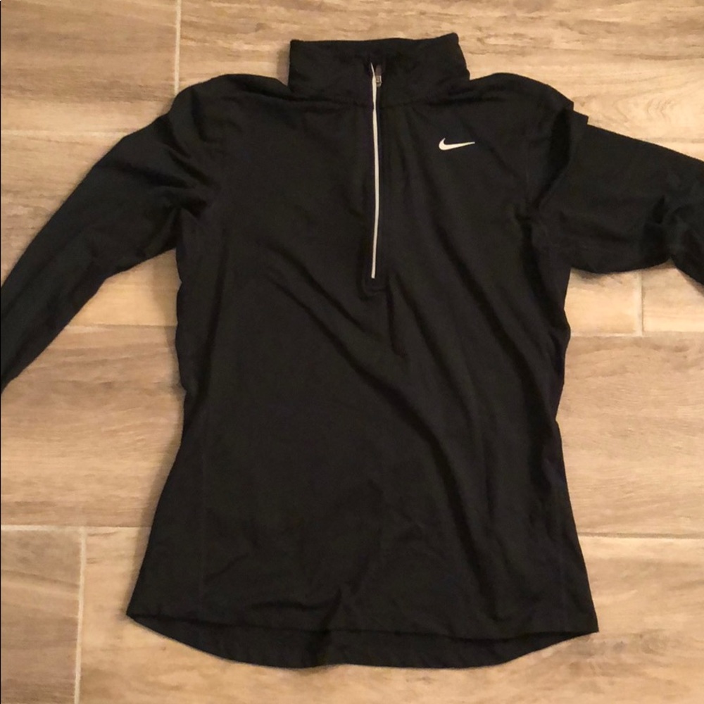 Black nike dri-fit half zip